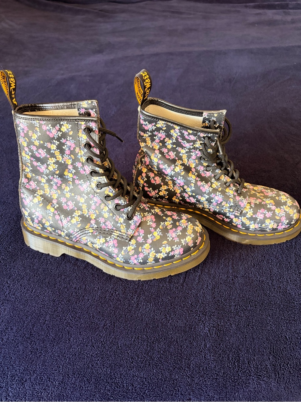 Dr. Martens Mini Tydee Floral pattern boots